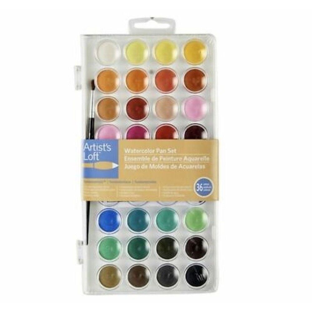 Artist's Loft Watercolor Pan Set Palette de Couleurs 36pc